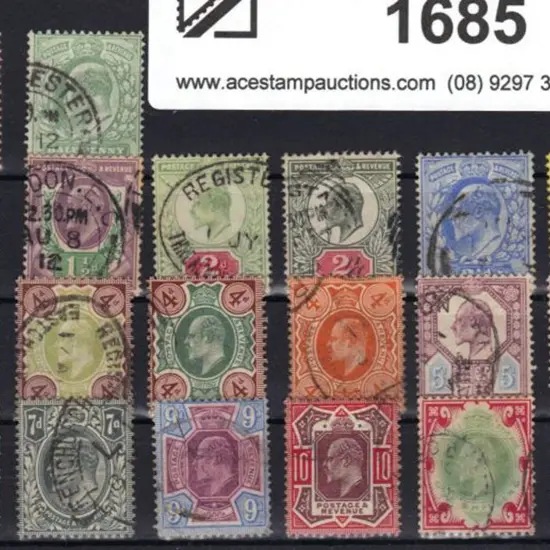 1902/10 KEVII, plus 1912 10d dull reddish purple & ...