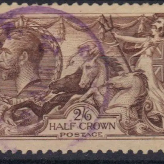 1918/19 2/6d chocolate brown, Bradbury Wilkinson, ...