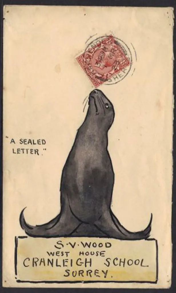 1923 (1st March) KGV hand painted illustrated ... Image 1++