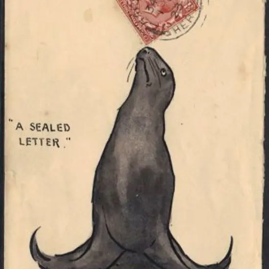 1923 (1st March) KGV hand painted illustrated ...