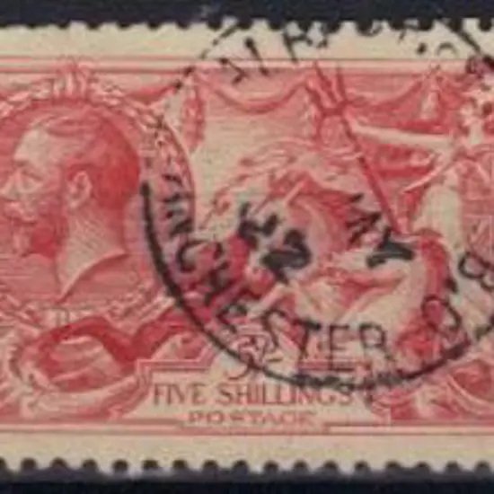 1934 2/6d & 10/- re-engraved Seahorses, the latter ...