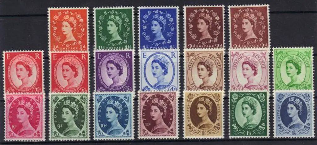 1955/8 QEII St Edwards Crown wmk set of 19 to ... Image 1++