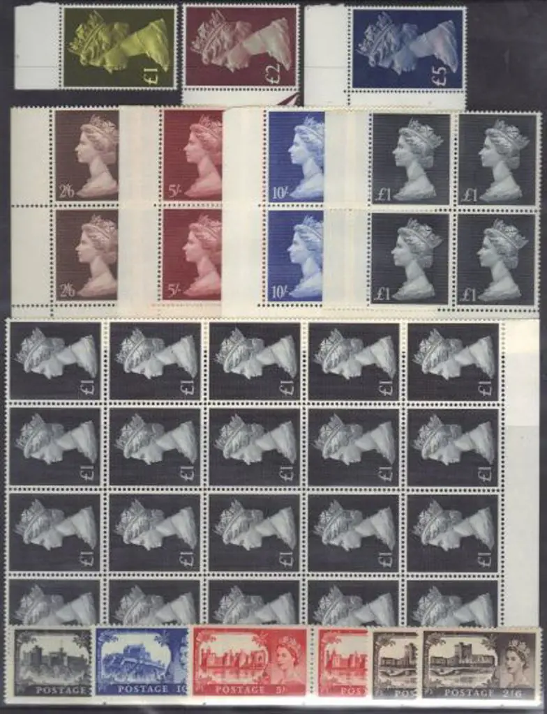 1959 Castles set of 4 x 2 & 1969 QEII High Vals in ... Image 1++