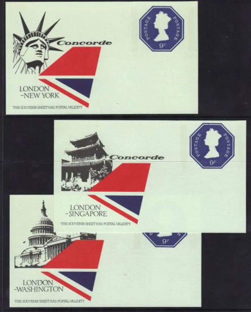 1970's 9p Great Britain Postage Paid labels for ... Image 1++