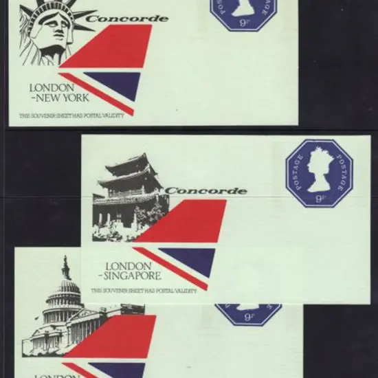 1970's 9p Great Britain Postage Paid labels for ...