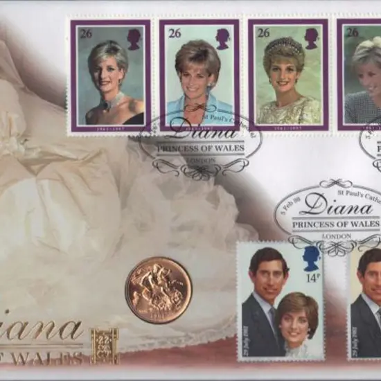 1998 (3rd Feb) Diana Commemoration Benham silk FDC ...