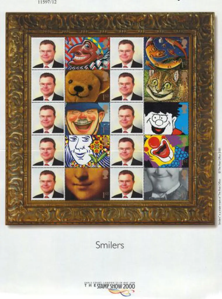 2000 Smilers Personalised Sheet from Stamp Show ... Image 1++