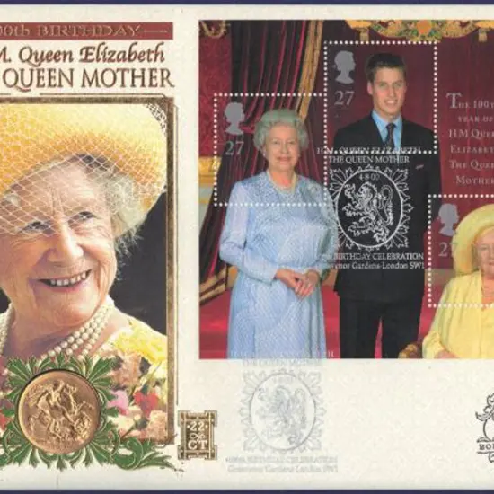 2000 (4th August) Queen Mother Centenary Benham ...