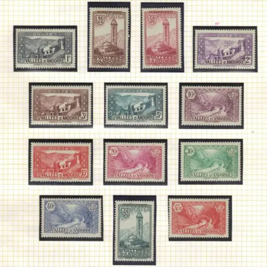 Andorra-French 1932/43 pictorials. Missing both ...