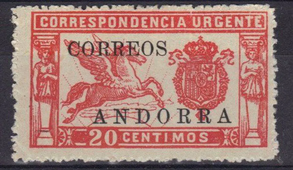 Andorra-Spanish1928 20c Urgent Correspondence MLH ... Image 1++