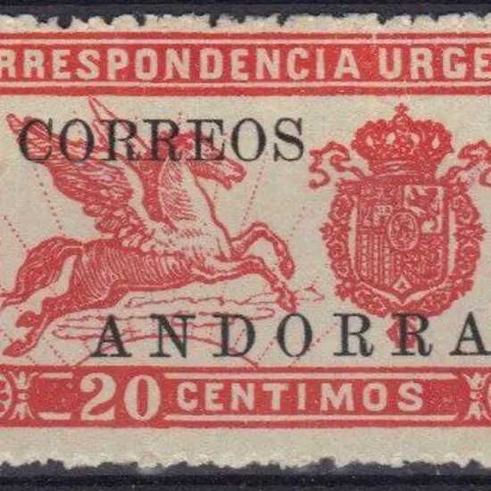 Andorra-Spanish1928 20c Urgent Correspondence MLH ...
