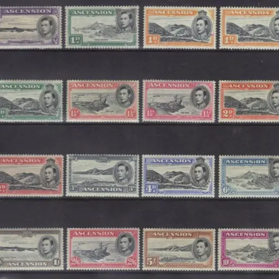 Ascension 1938/53 KGVI Pictorials set of 15 (no 3d ...