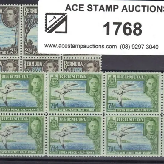 Bermuda 1938/52 2½d Grape Bay & 7½d Tropic Bird ...