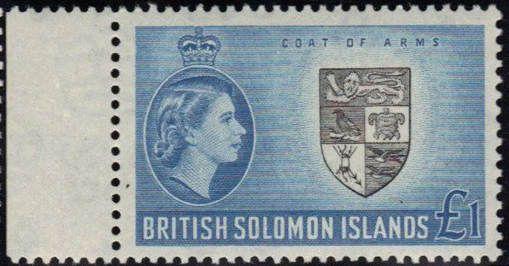 British Solomon Islands 1956/63 QEII pictorials ... Image 1++