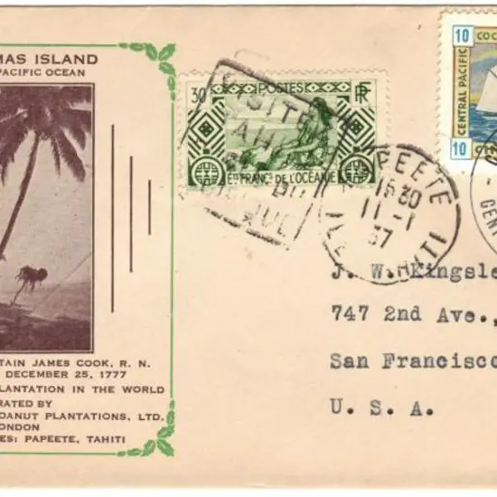Christmas Island-Pacific 1936 (25th Dec) illust ...