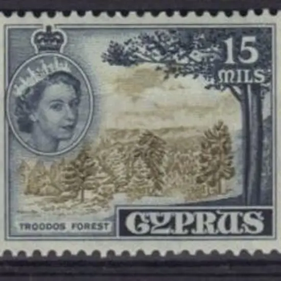 Cyprus 1956/60 15m Troodos Forest in the 3 SG ...
