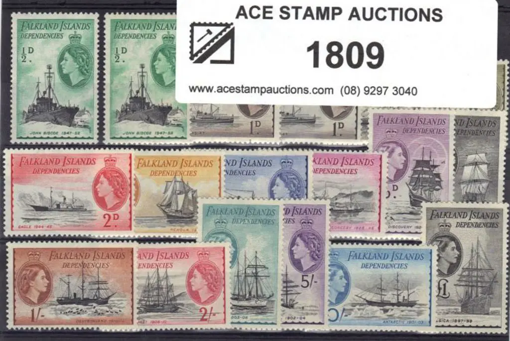 Falkland Island Deps 1954/62 Ships set to £1 incl ... Image 1++