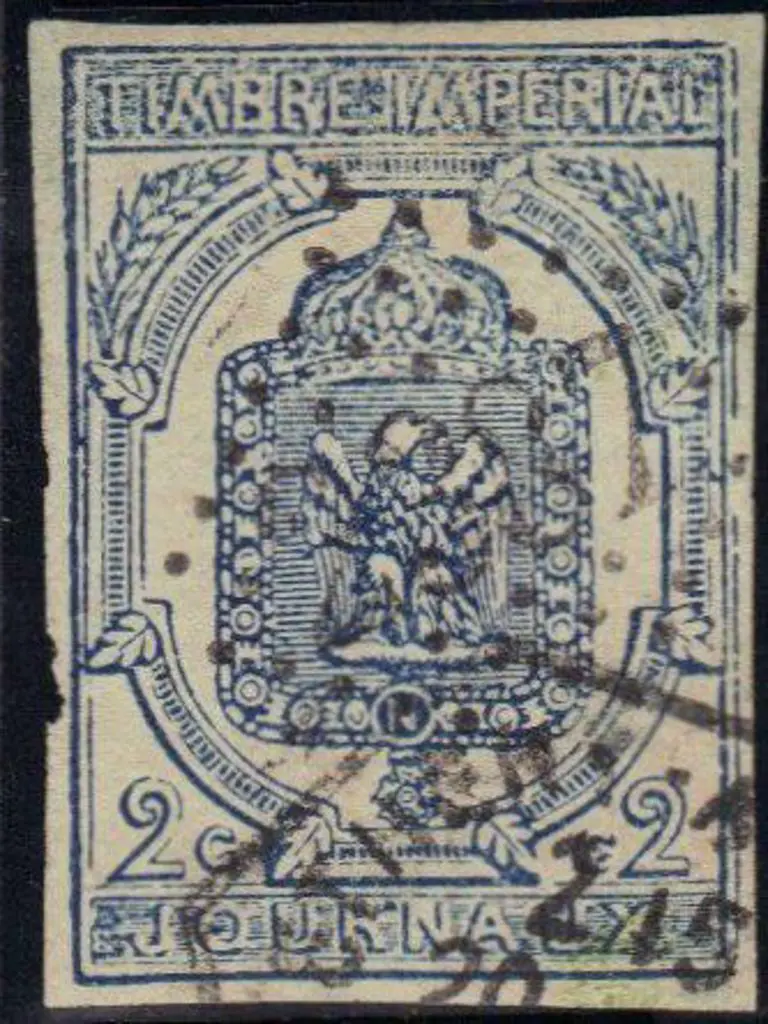 France 1868/69 Newspaper Stamps in blue, grey & ... Image 1++