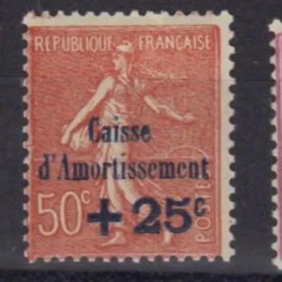 France 1928 Sinking Fund set of 3. MLH with tiny ...