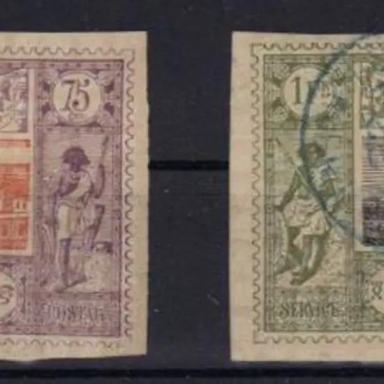 French Somali Coast 1902 "0,05" (comma between ...