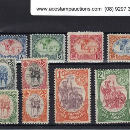 French Somali Coast 1902/03 Pictorial set of 16 ...
