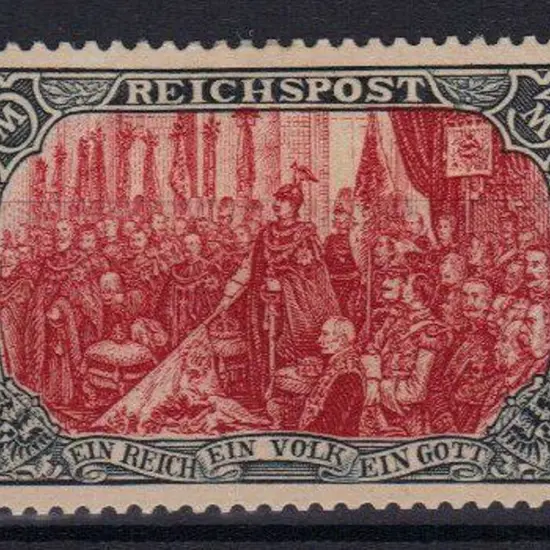 Germany 1900 5mk "REICHSPOST" Type II. MLH but ...