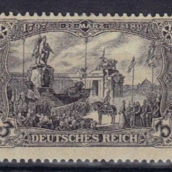 Germany 1902 3mk "Deutsches Reich" no wmk. 26 x 17 ...