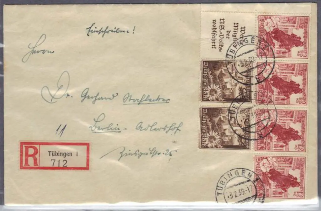 Germany 1937, 1939, 1940 & 1942 covers (first 3 ... Image 1++