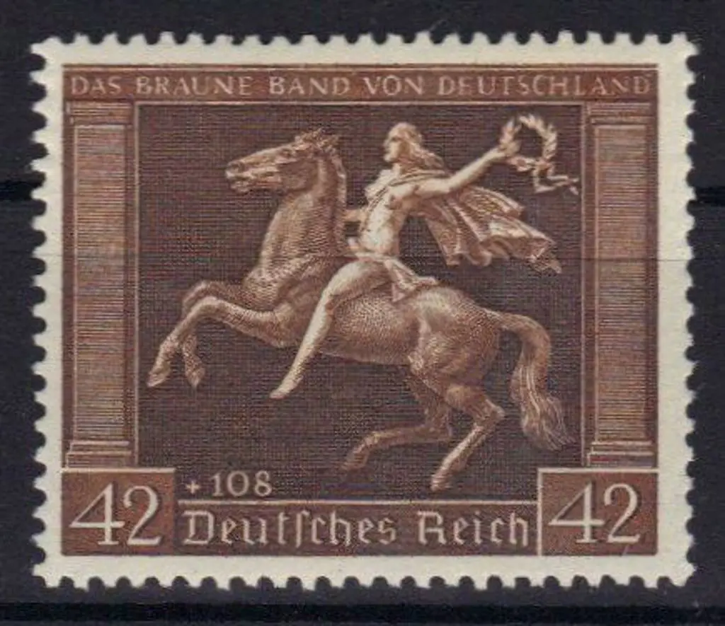 Germany 1938 Brown Ribbon of Germany MUH. SG 659 ... Image 1++