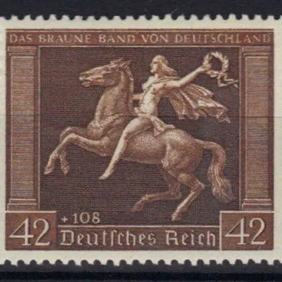 Germany 1938 Brown Ribbon of Germany MUH. SG 659 ...