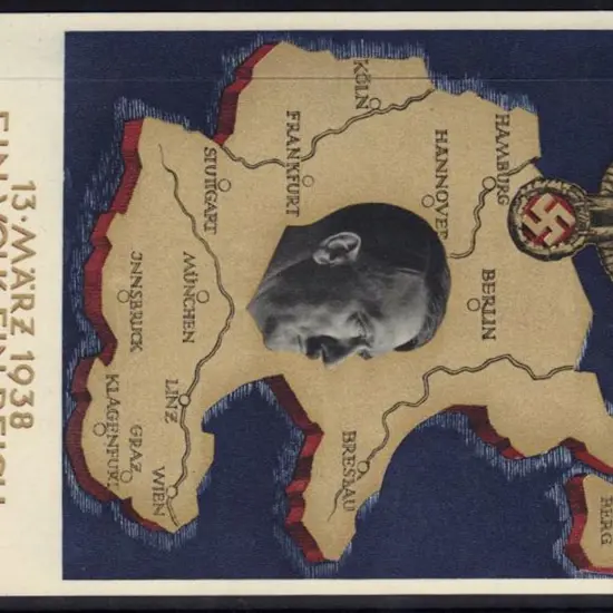 Germany 1938 Hitler & Map multicoloured mint ...