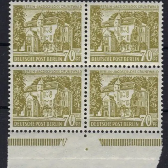 Germany - Berlin 1954 70pf olive Hunting Lodge MUH ...