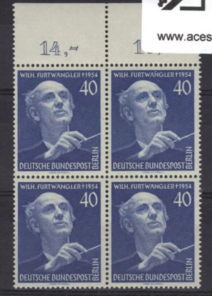 Germany - Berlin 1955 Furtwangler in marginal MUH ... Image 1++