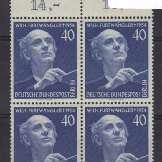 Germany - Berlin 1955 Furtwangler in marginal MUH ...