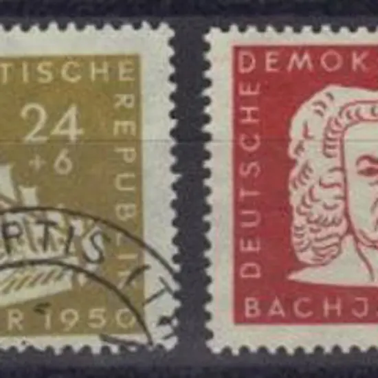 Germany - East 1950 Bach Tercentenary set postally ...