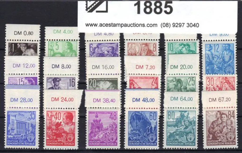 Germany - East 1953 Five Year Plan, litho "design ... Image 1++