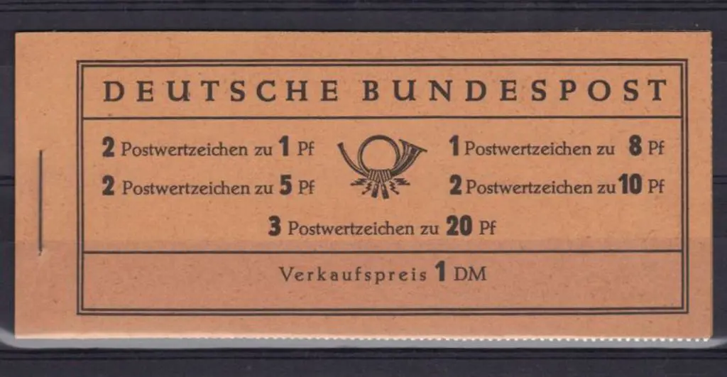 Germany-West 1958/60 IDM booklet with back cover ... Image 1++
