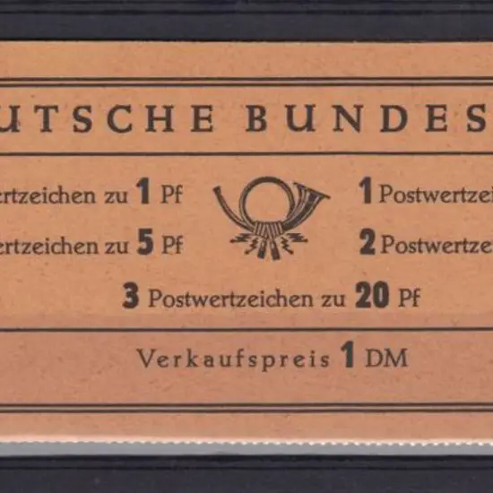 Germany-West 1958/60 IDM booklet with back cover ...