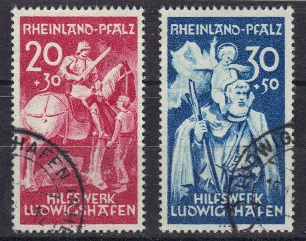Germany-Rheinland-Pfalz 1948 Ludwigshafen Relief ... Image 1++