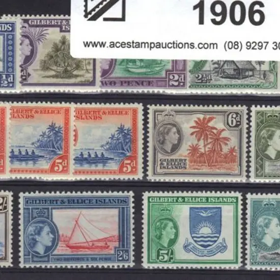 Gold Coast 1956/62 QEII defins complete set of 12 ...