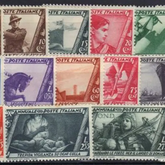 Italy 1932 "March on Rome" postage set of 16. MUH, ...