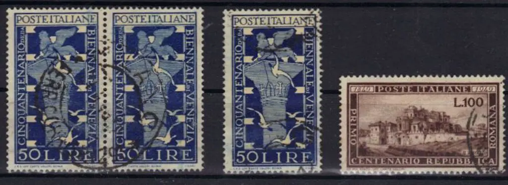 Italy 1949 100 lire brown Cent of Roman Republic. ... Image 1++