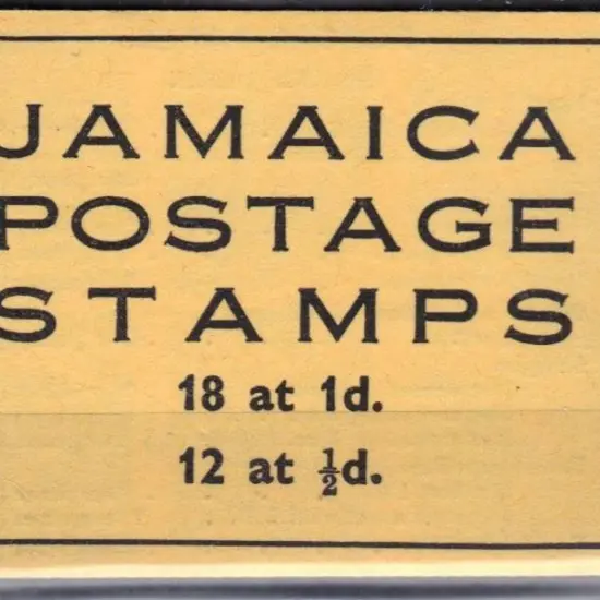 Jamaica 1952 2/- booklet, stapled at right, in ...