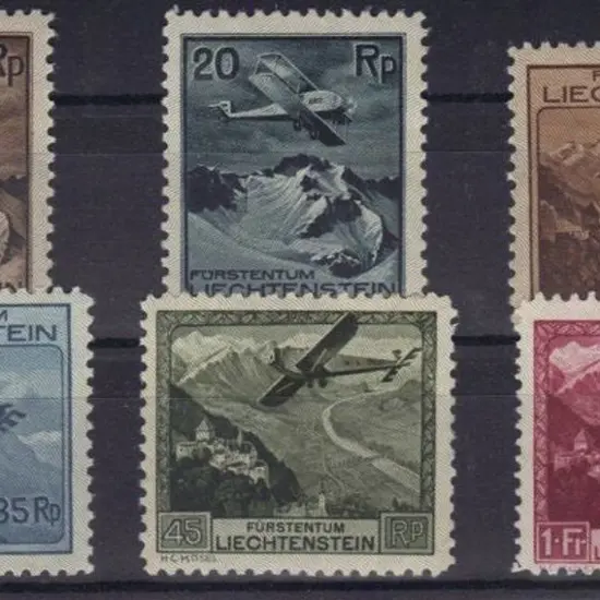 Liechtenstein 1930 Air set of 6 to 1f. MLH but ...