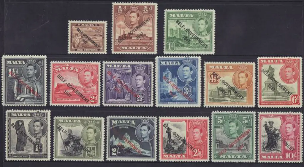 Malta 1948 Self Government original set of 15 ... Image 1++