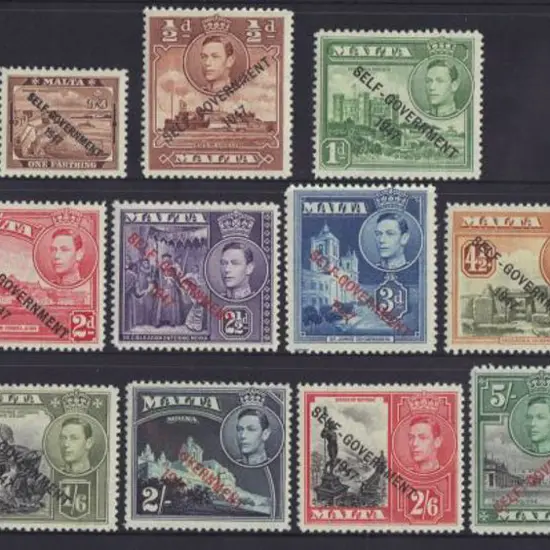 Malta 1948 Self Government original set of 15 ...