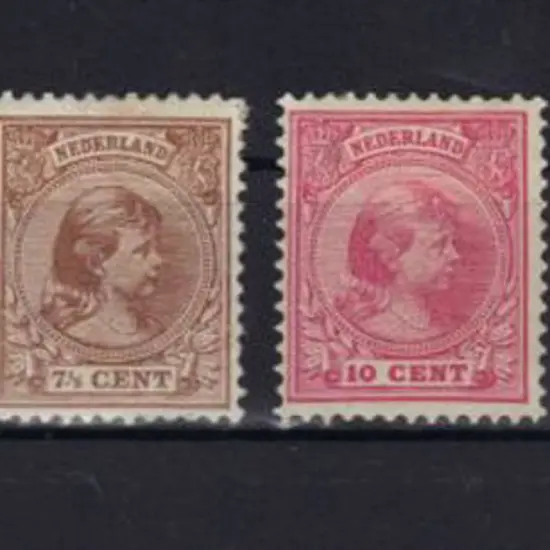 Netherlands 1876 Queen Wilhelmina "a" numbers of ...