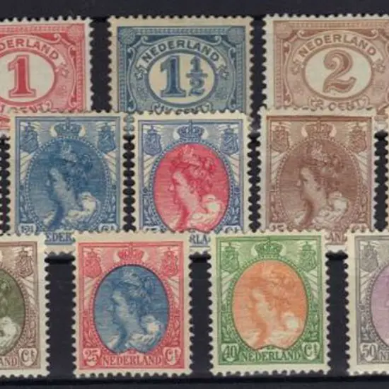 Netherlands 1879/1923 MLH numerals & Queens to ...
