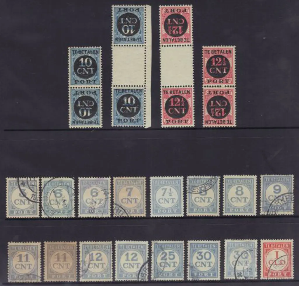 Netherlands 1921/38 "CNT" set to 1 GLD plus extra ... Image 1++