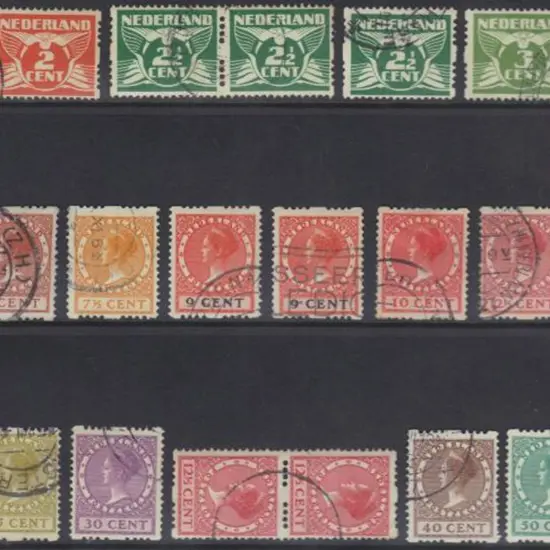 Netherlands 1925/26 Interrupted perfs on 2 sides ...